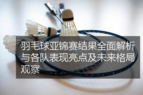 羽毛球亚锦赛结果全面解析与各队表现亮点及未来格局观察